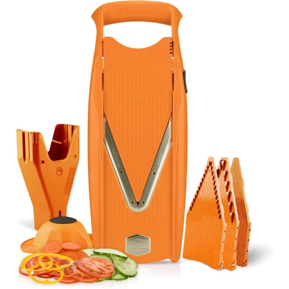Swissmar Borner V Power Mandoline, V-7000, Red(Orange)