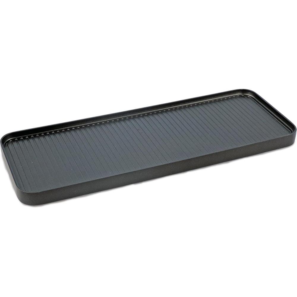 Swissmar Replacement Grill Plate for Classic, Stelvio & Zermatt Raclette – Reversible Aluminum Griddle Hot Plate for Indoor Electric Grilling, BBQ, and Griddle Cooking(Aluminum)
