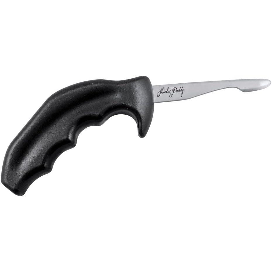Swissmar Shucker Paddy Original Oyster Shucking Knife – Ergonomic Dual Axis Oyster Shucker Tool with 3″ / 7.6 CM Stainless Steel Blade – Perfect for kitchen Collections – Non-Slip Handle, Black(Original – Black)